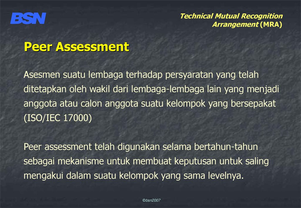 Pengakuan Regional Dan Internasional Sistem Penilaian Kesesuaian Ppt